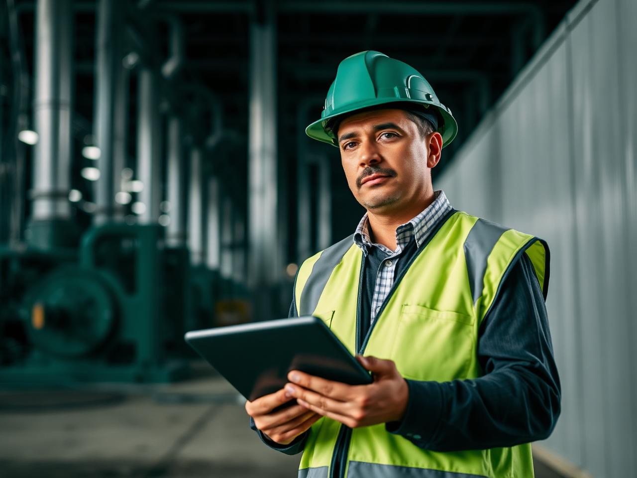 Consultor ambiental em inspeção industrial